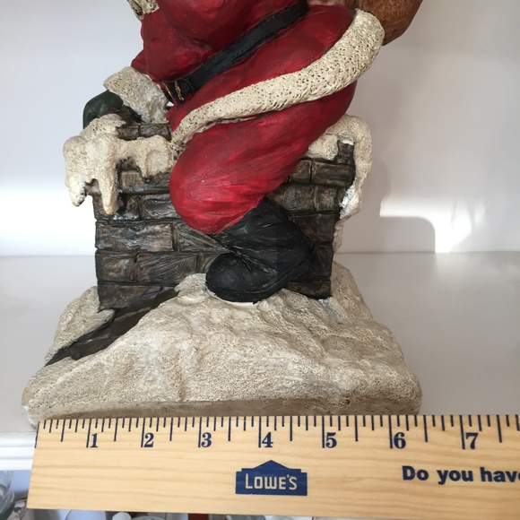 Santa Figure Antique Finish Resin 11 x 6 x 6 Holiday Christmas Décor Statue - Picture 7 of 8